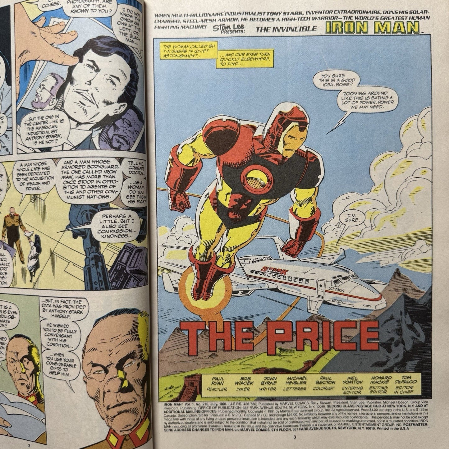 Iron Man 270 - Copper Age Marvel Comics 1991