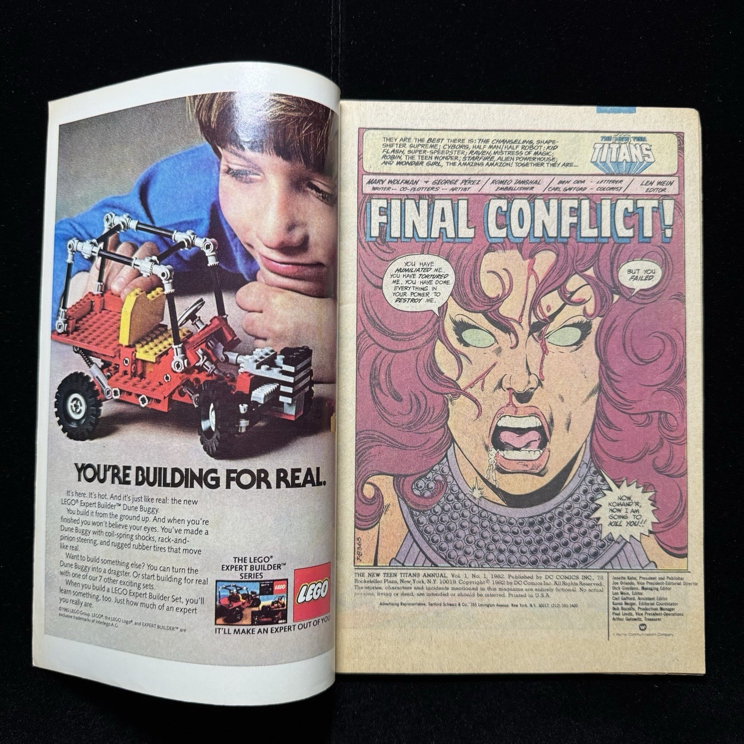 New Teen Titans Annual 1 - Bronze Age Dc Comics 1982