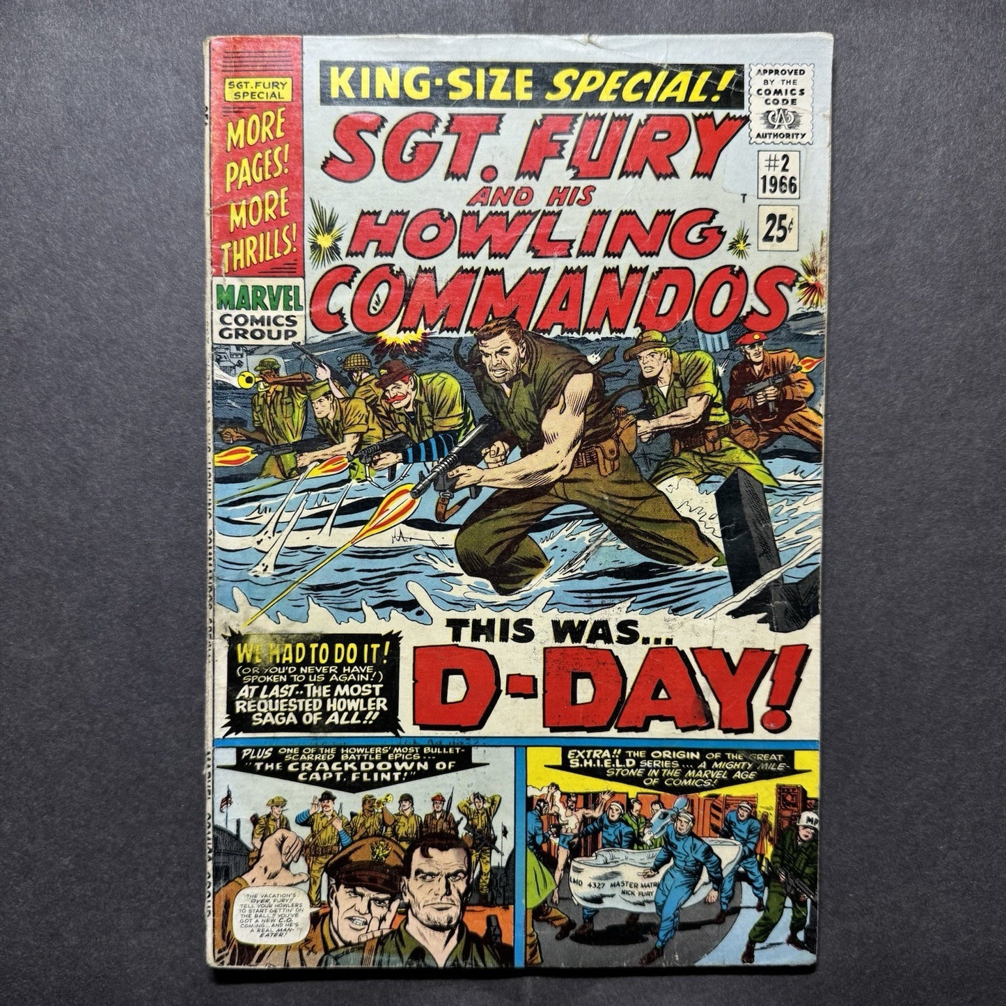 Sgt Fury King Size Annual 2 - Silver Age Marvel Comics 1966