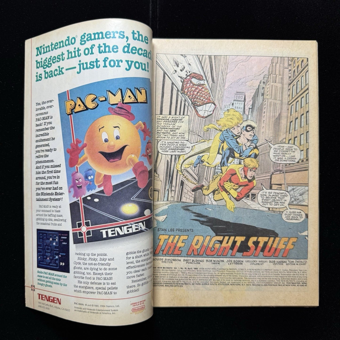 New Mutants 74 - Copper Age Marvel Comics 1989