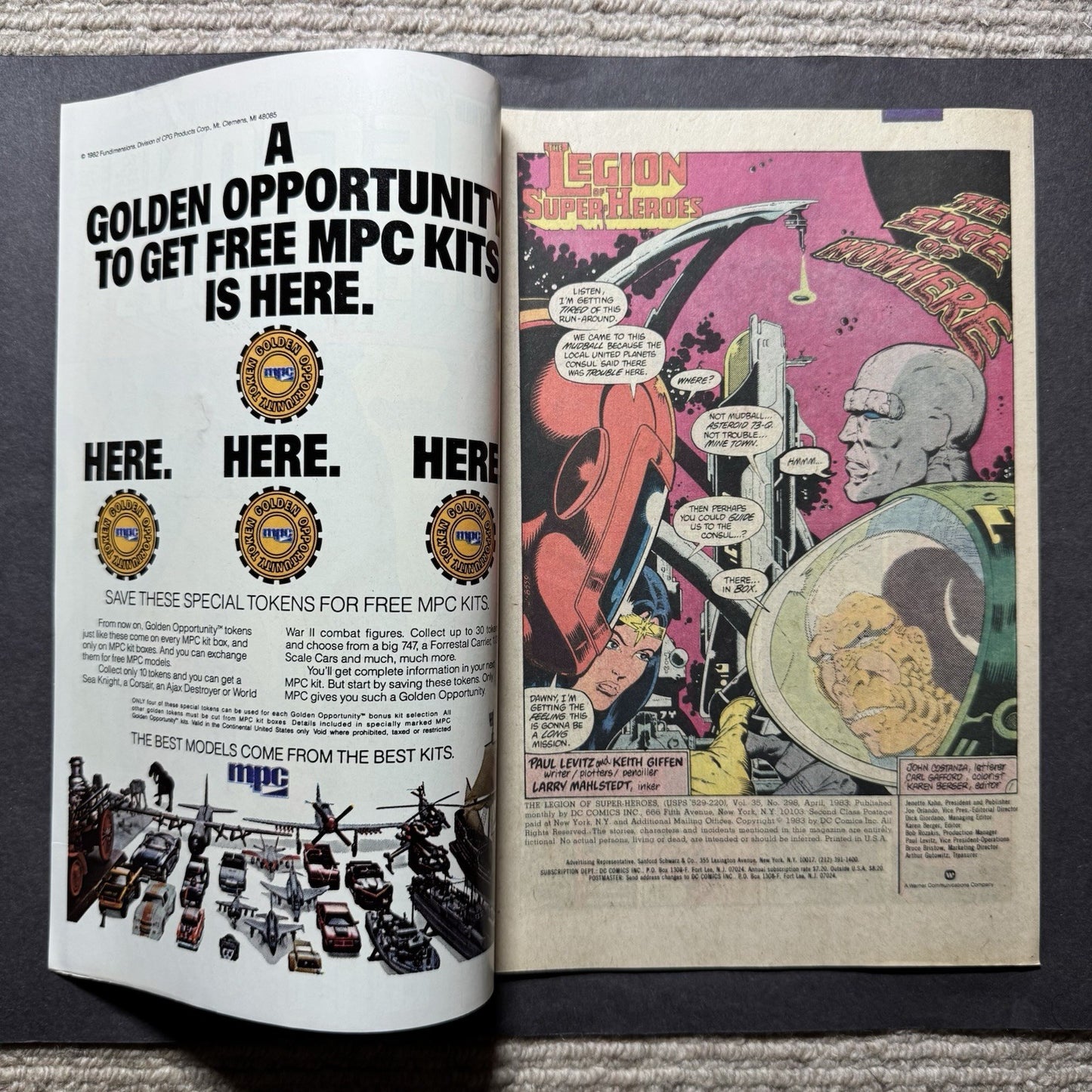 Legion Of Super-Heroes 298 - 1st App Of Amethyst - Bronze Age Dc Comics 1983