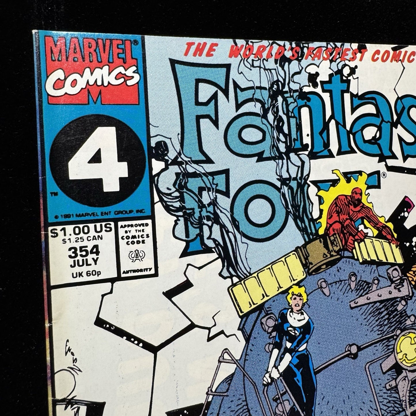 Fantastic Four 354 - 1st Appearance Of Casey - Copper Age Marvel Comics 1991