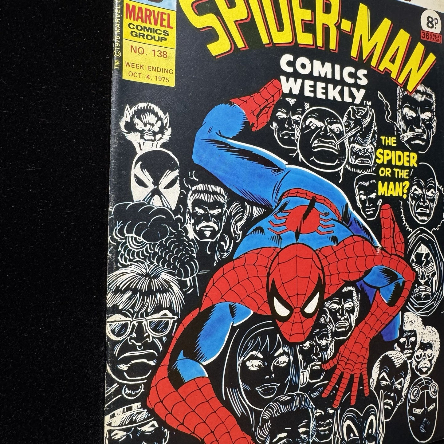 Spider-Man Comics Weekly 138 - Bronze Age Marvel Uk Comics 1975