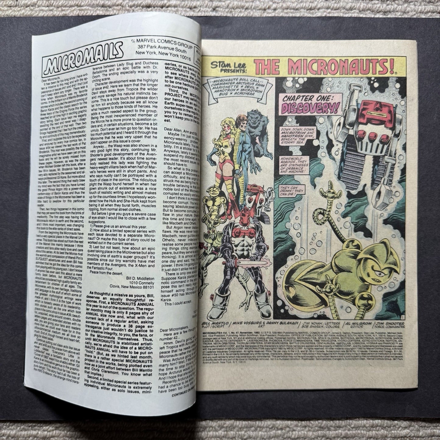 Micronauts 47 - Bronze Age Marvel Comics 1982