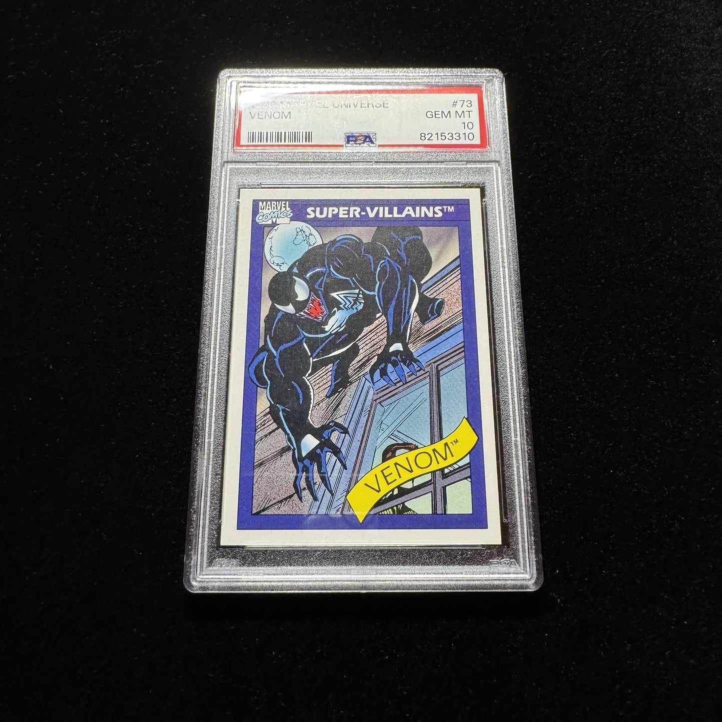 Venom #73 PSA 10 1990 Marvel Universe Impel Trading Card GEM MINT