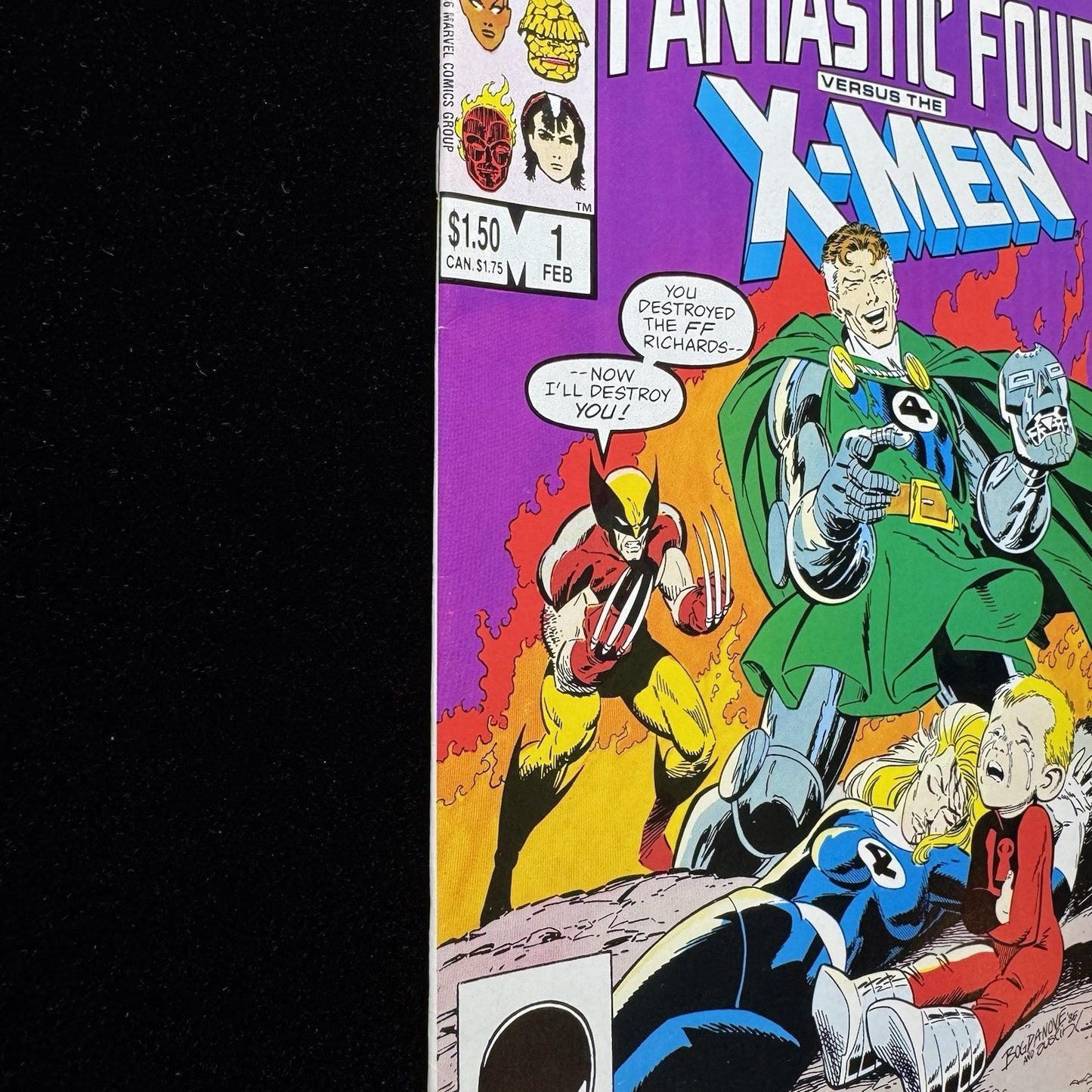Fantastic Four Versus The X-Men 1 - Copper Age Marvel Comics 1987