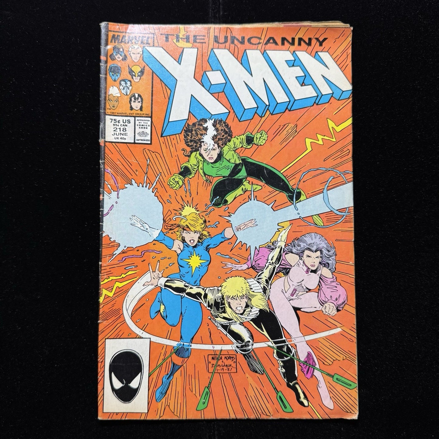 Uncanny X-Men 223 And 218 - Comic Bundle - Copper Age Marvel Comics 1987