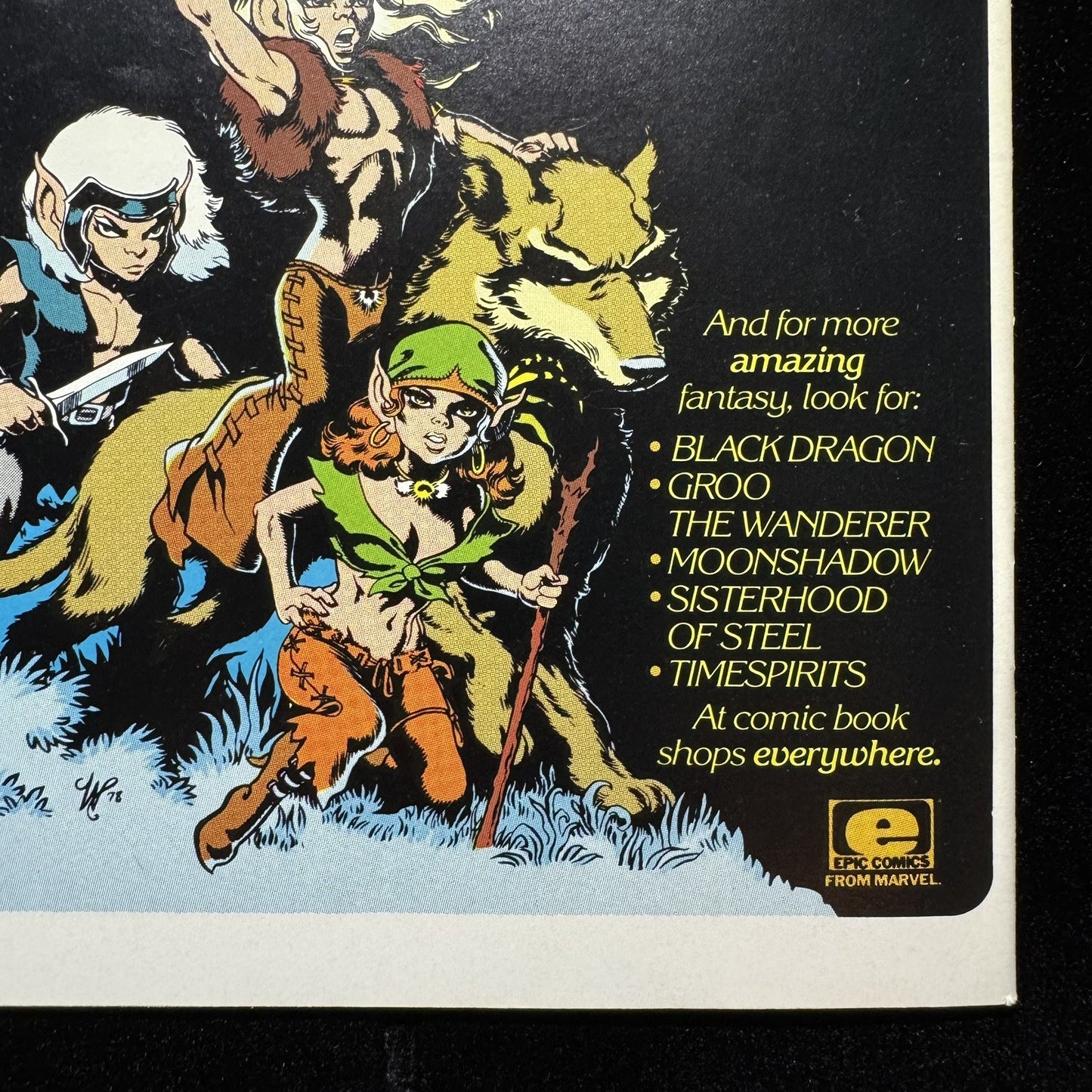 Timespirits 6/ Copper Age Epic/Marvel Comics 1984/ 9.4