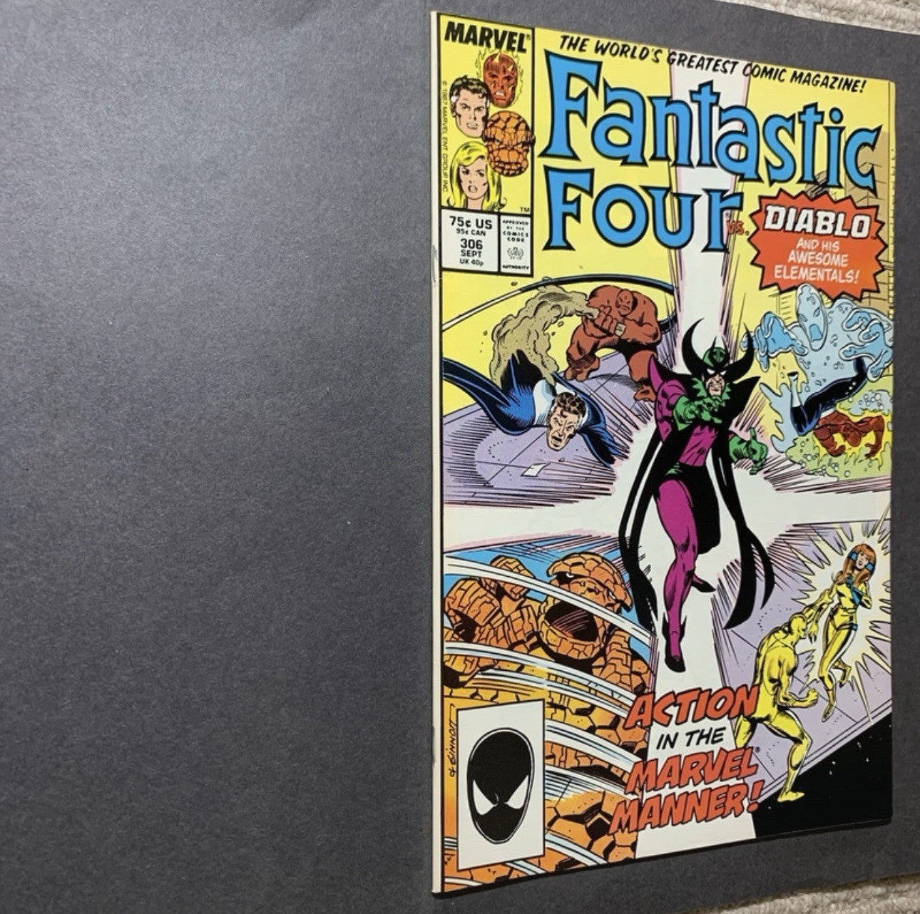 Fantastic Four 306/ copper age marvel comics 1987
