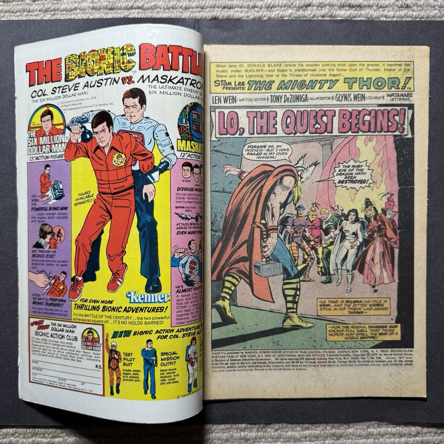 Thor 255 - Bronze Age Marvel Comics 1977