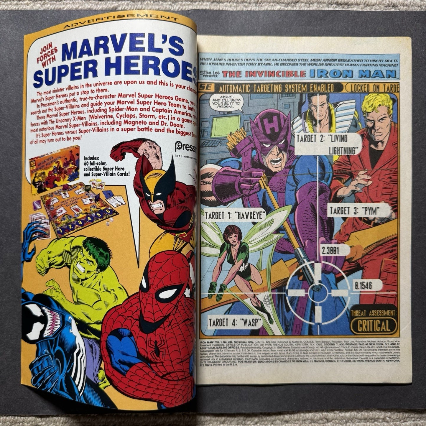 Iron Man 286 - Modern Age Marvel Comics 1992