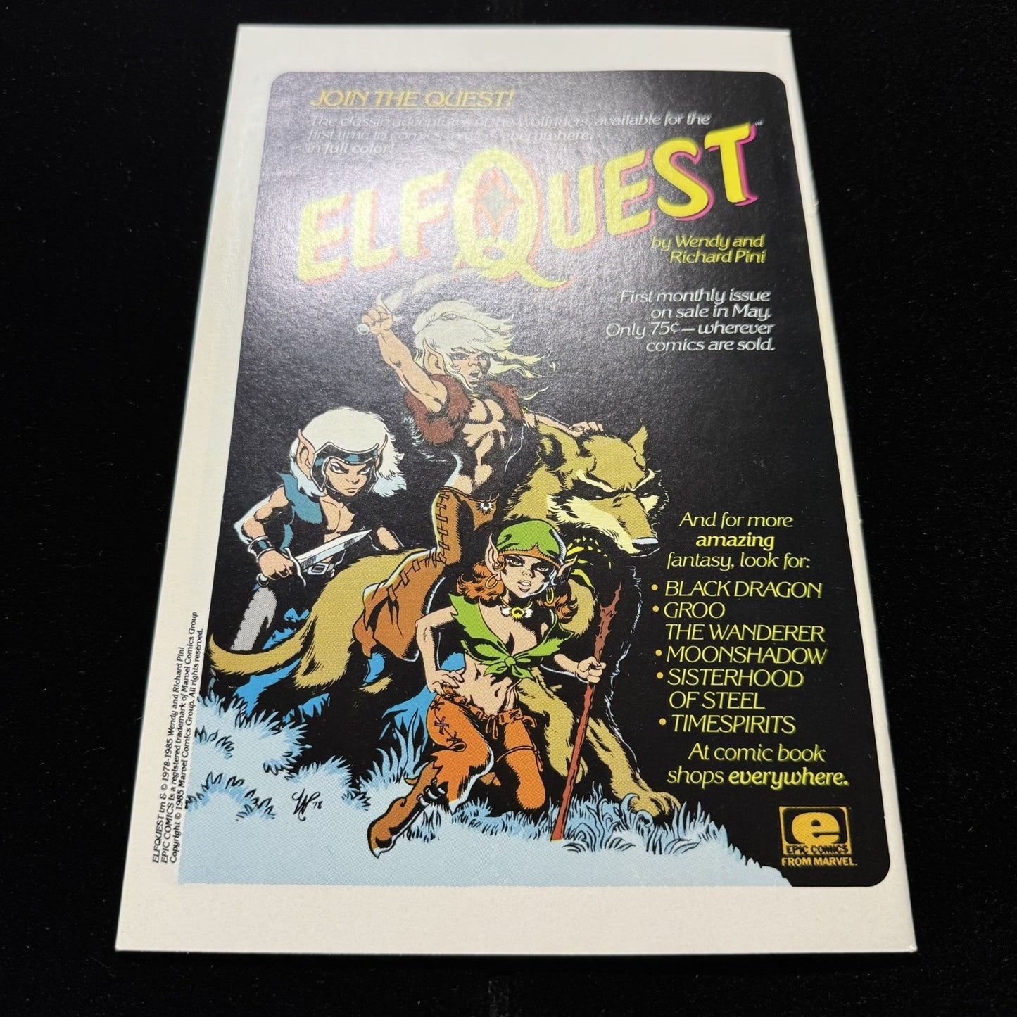 Timespirits 6/ Copper Age Epic/Marvel Comics 1984/ 9.4