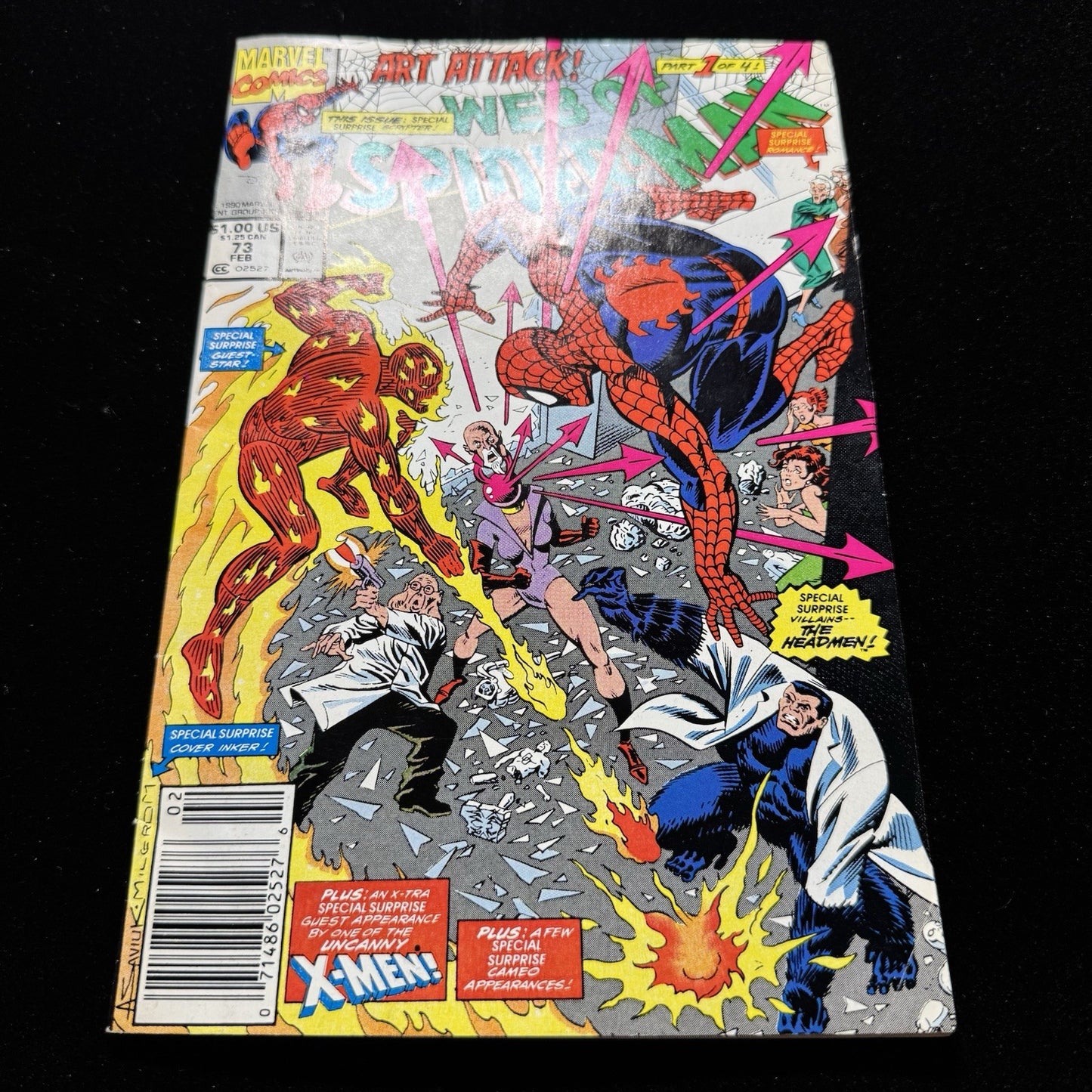 Web Of Spider-Man 73 - Newsstand - Copper Age Marvel Comics 1991