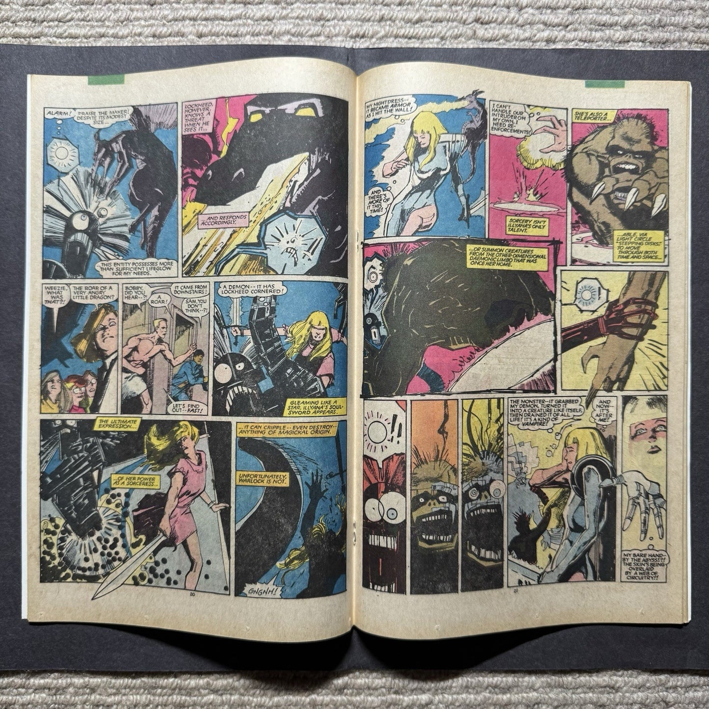 New Mutants 21 - 1st Full App Of Warlock - Copper Age Marvel Comics 1984