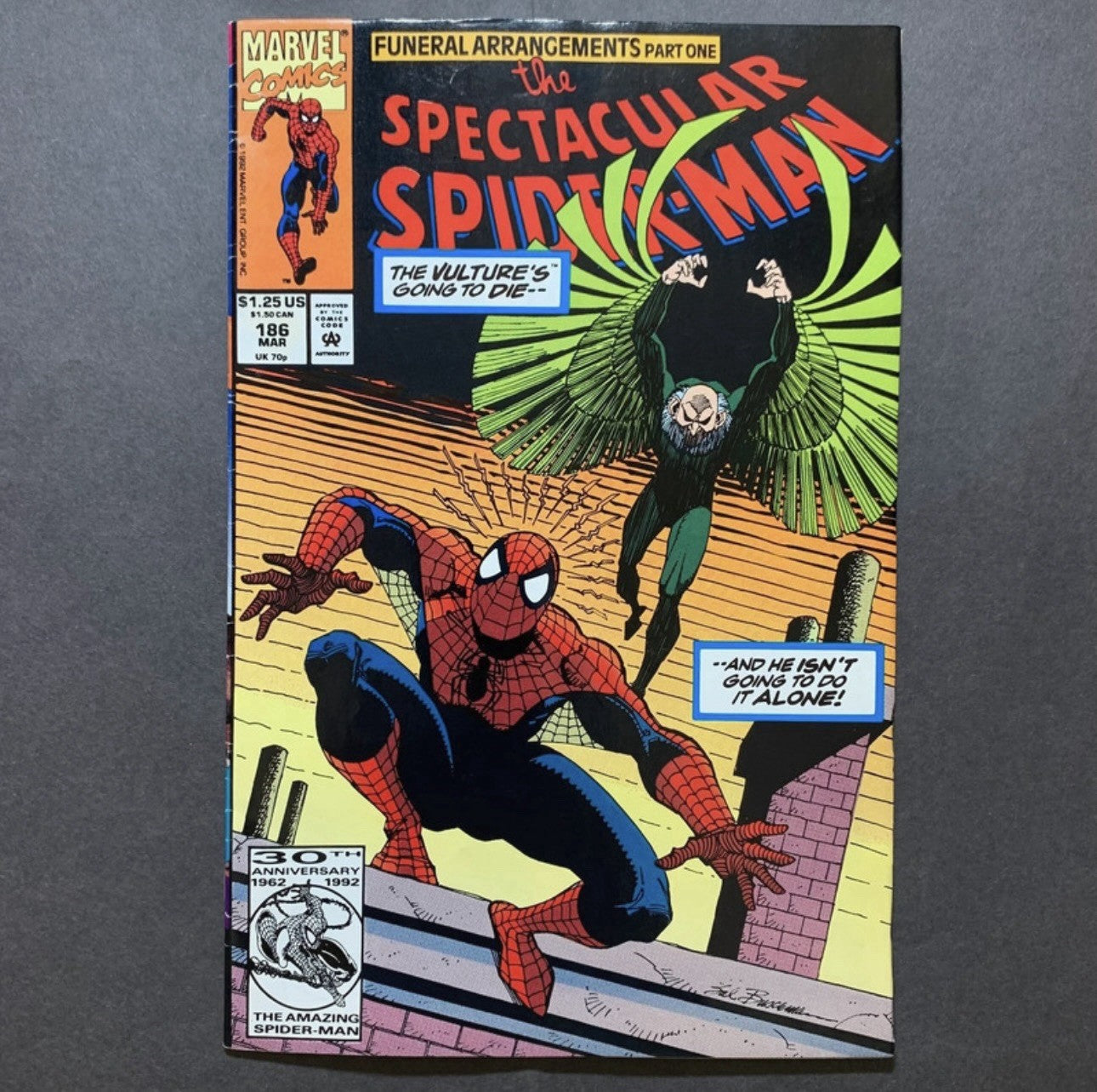 Spectacular Spider-Man 186 - Modern Age Marvel Comics 1992