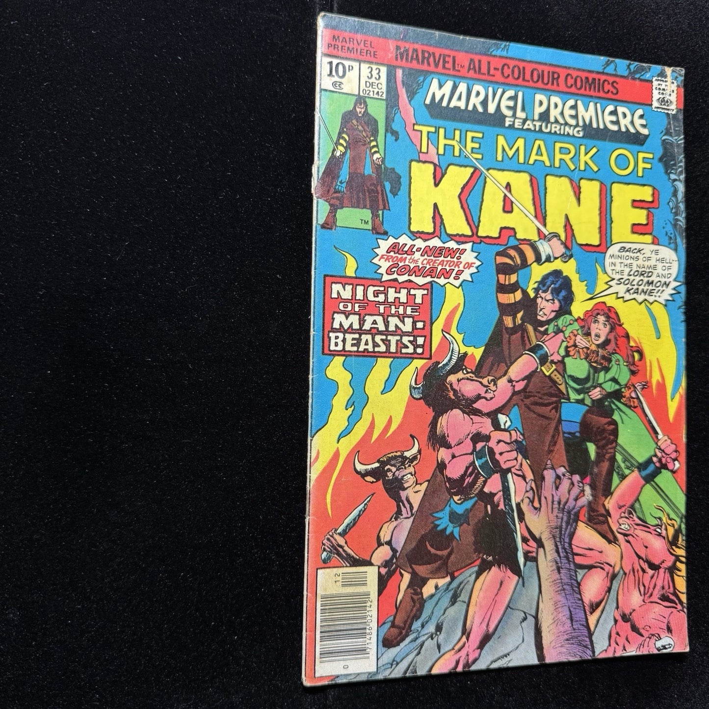 Marvel Premiere 33 - 1st App Of Solomon Kane - Bronze Age Marvel Comics 1976