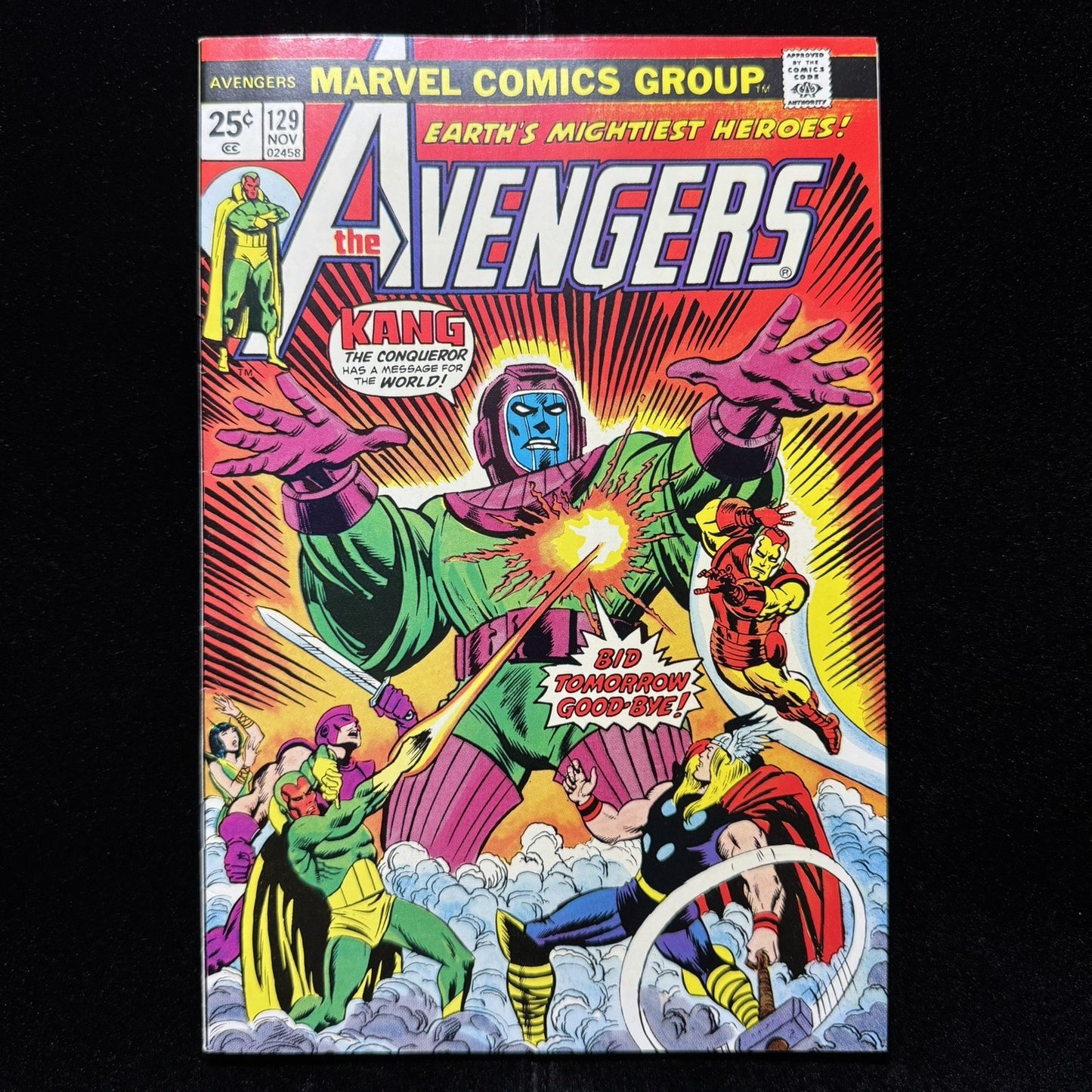 Avengers 129 Mark Jewelers (VERY RARE) - Bronze Age Marvel Comics 1974