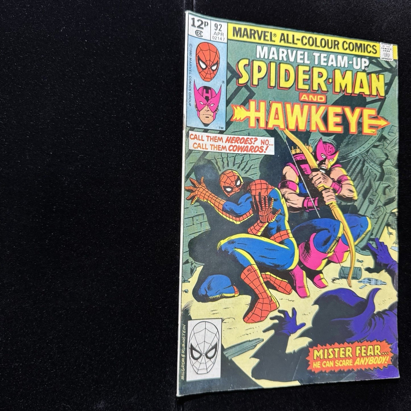 Marvel Team Up 92 - 1st Appearance Of Mr Fear - Bronze Age Marvel Comics 1980