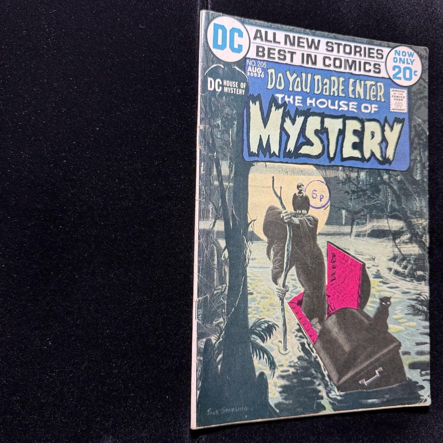 House Of Mystery 205 - Stunning Cover Horror - Bronze Age Dc Comics 1971