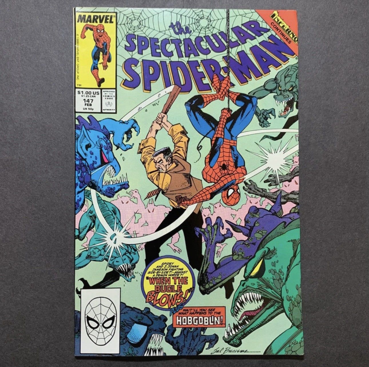 Spectacular Spider-Man 147 - Copper Age Marvel Comics 1989