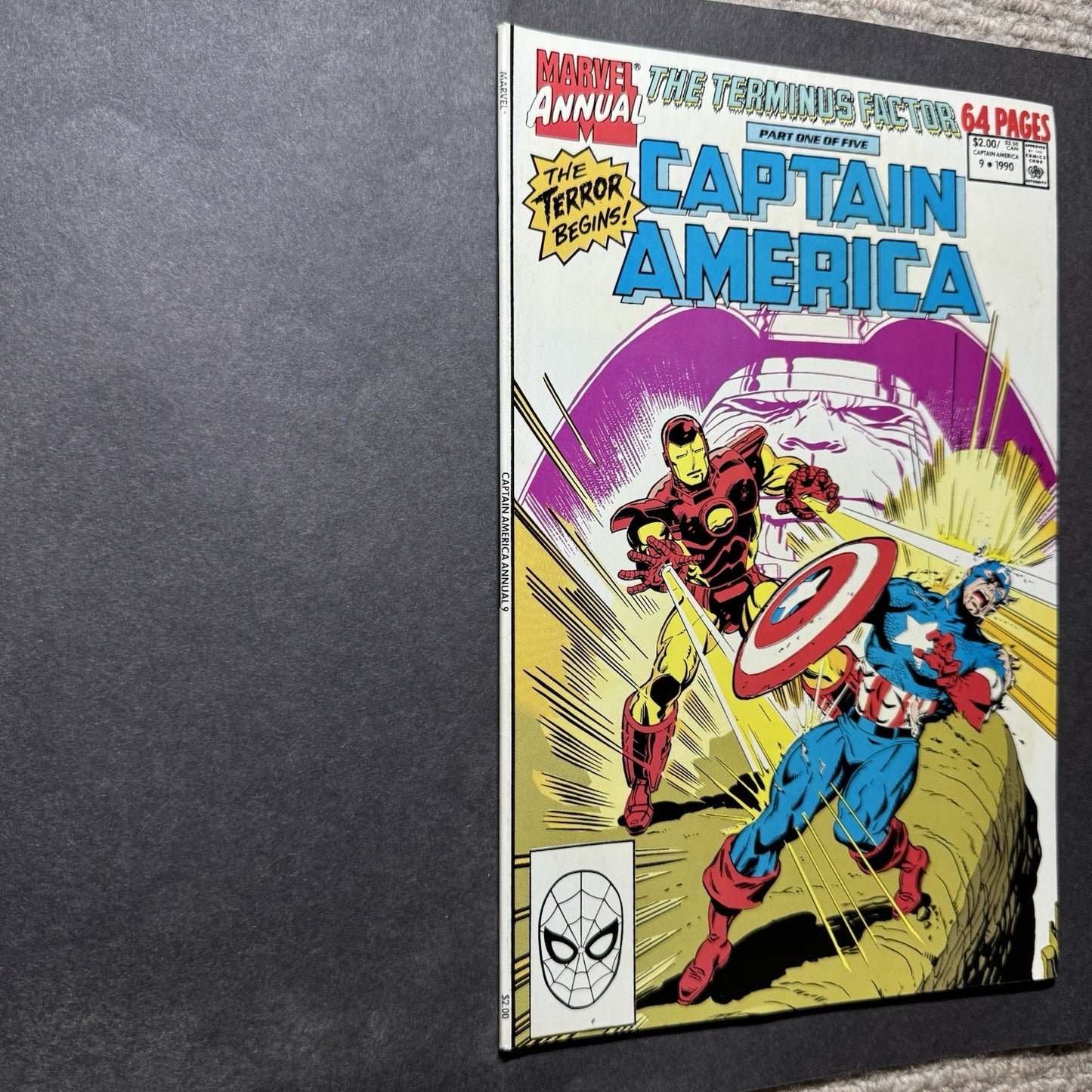 Captain America Annual 9 - Copper Age Marvel Comics 1990