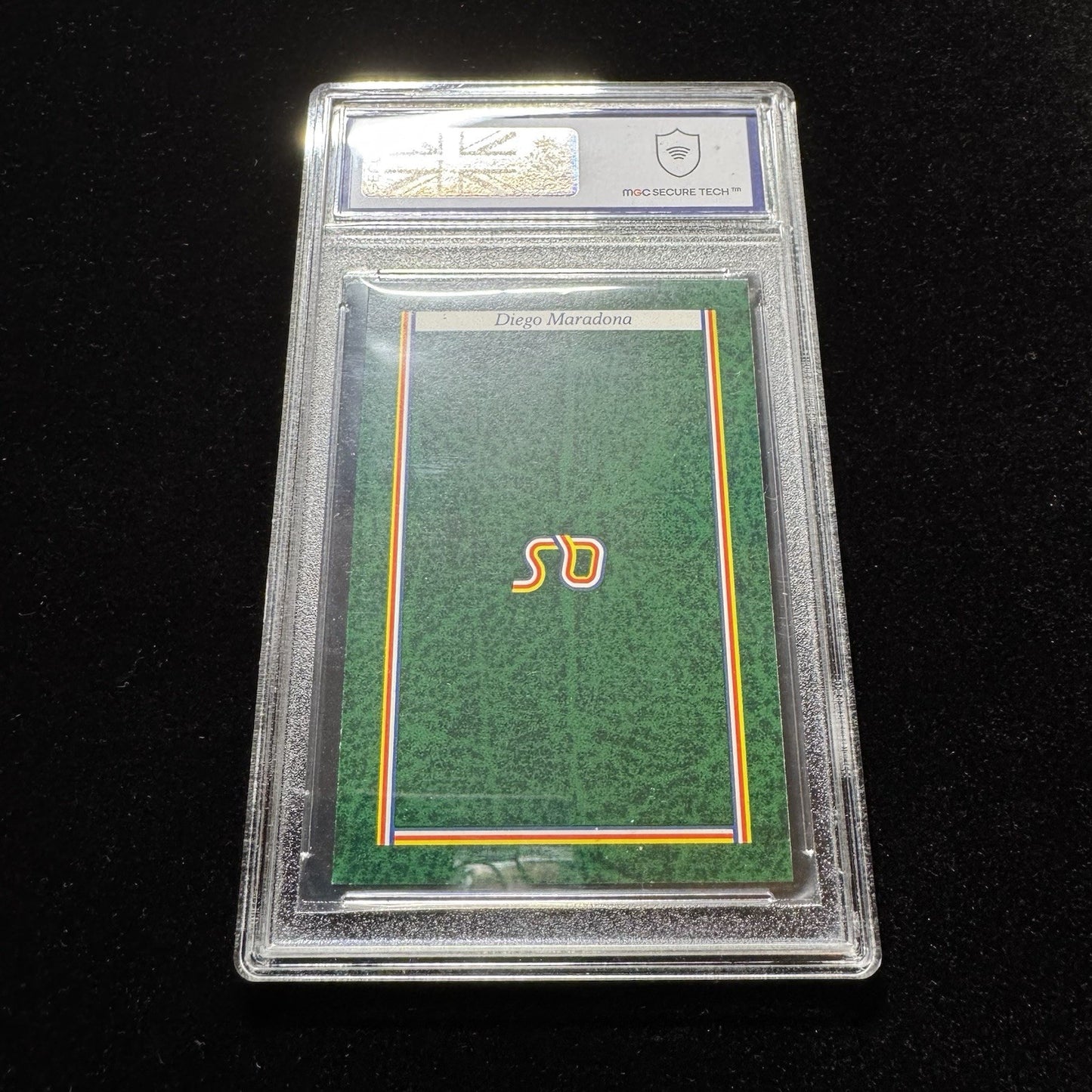 1987 Question of Sport Diego Maradona UK PrintMGC 8 Graded Card