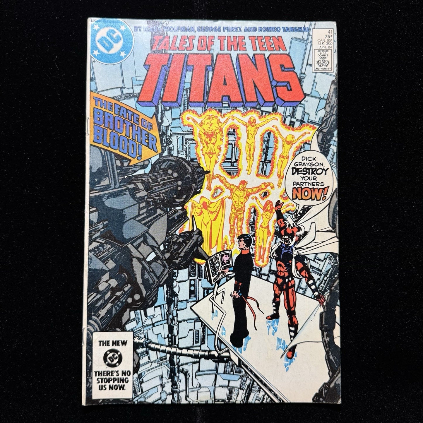Tales Of The Teen Titans 41 - Death Of Brother Blood - Copper Age Dc Comics 1984