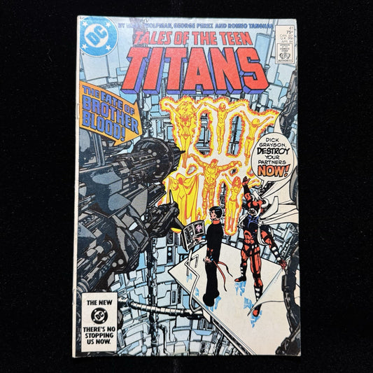 Tales Of The Teen Titans 41 - Death Of Brother Blood - Copper Age Dc Comics 1984