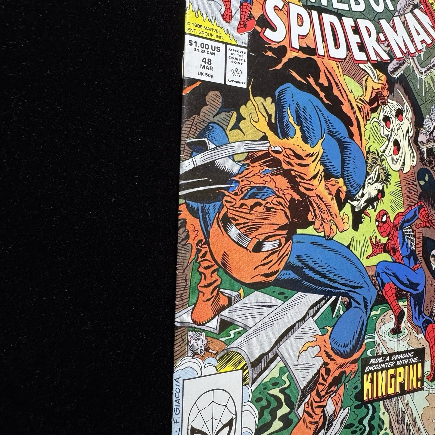 Web Of Spider-Man 48 - 1st App Of Demogoblin - Copper Age Marvel Comics 1989