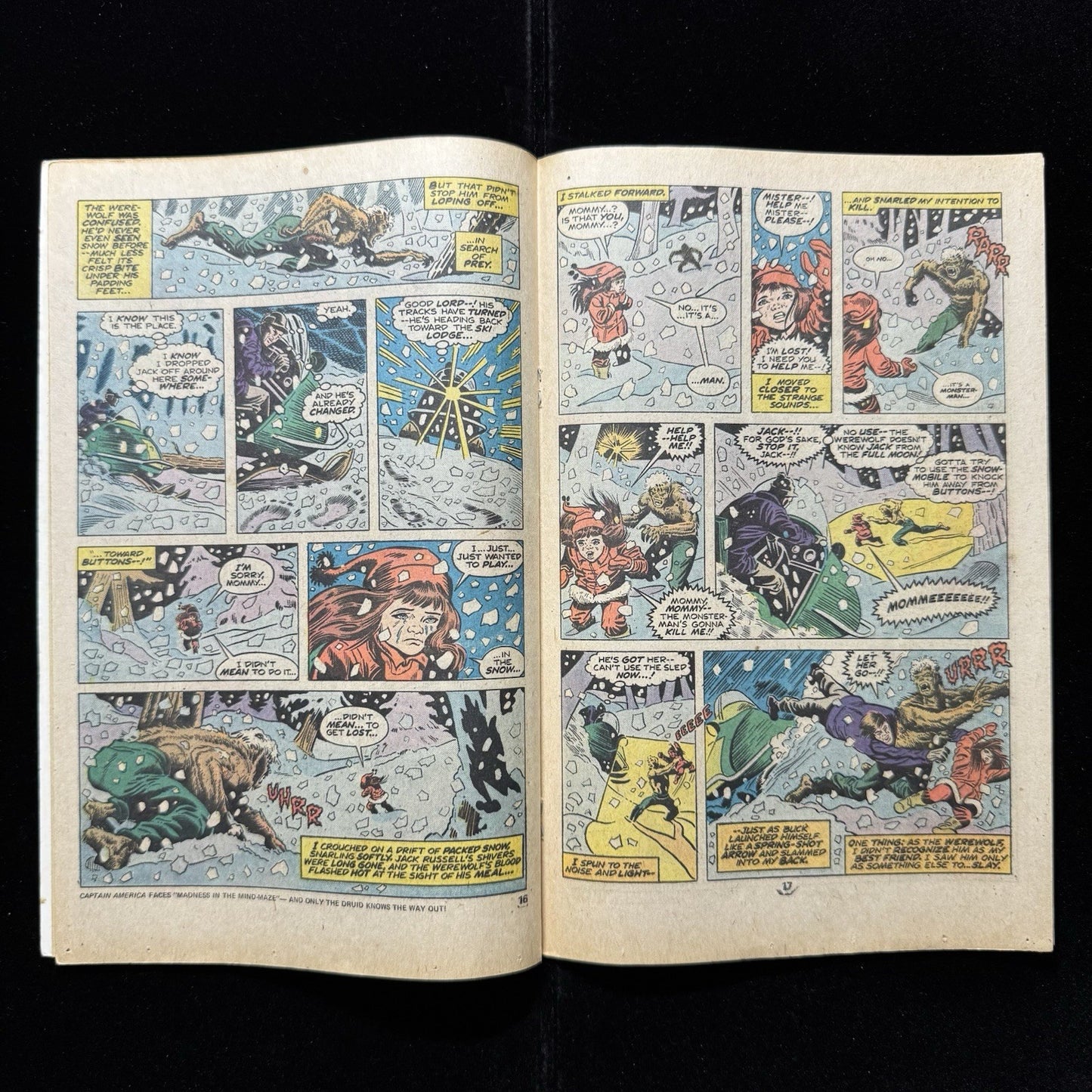 Werewolf By Night 31 - Moon Knight Teaser - Bronze Age Marvel Comics 1975