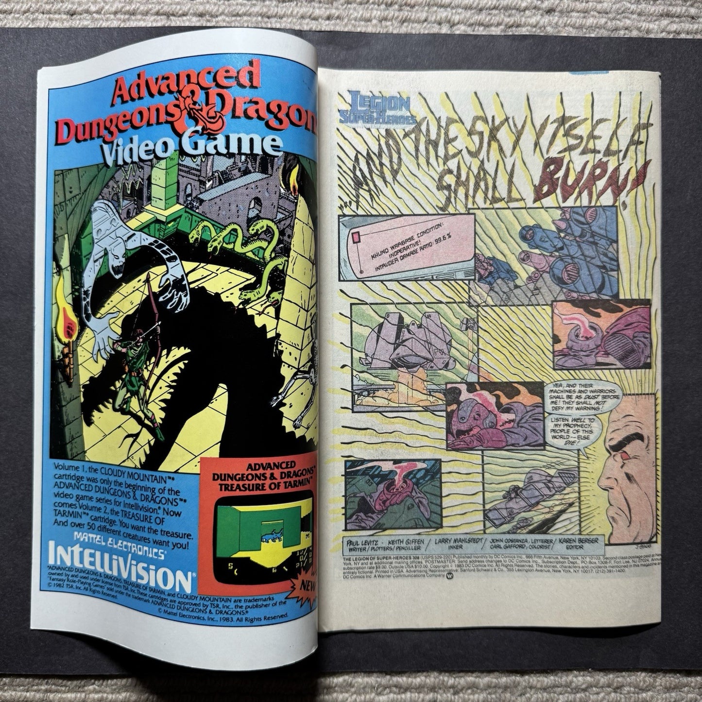 Legion Of Super-Heroes 308 - Copper Age Dc Comics 1984