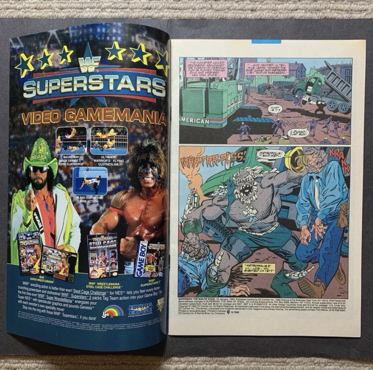 Superman Man Of Steel 19 - Doomsday Fully Revealed - Modern Age Dc Comics 1993
