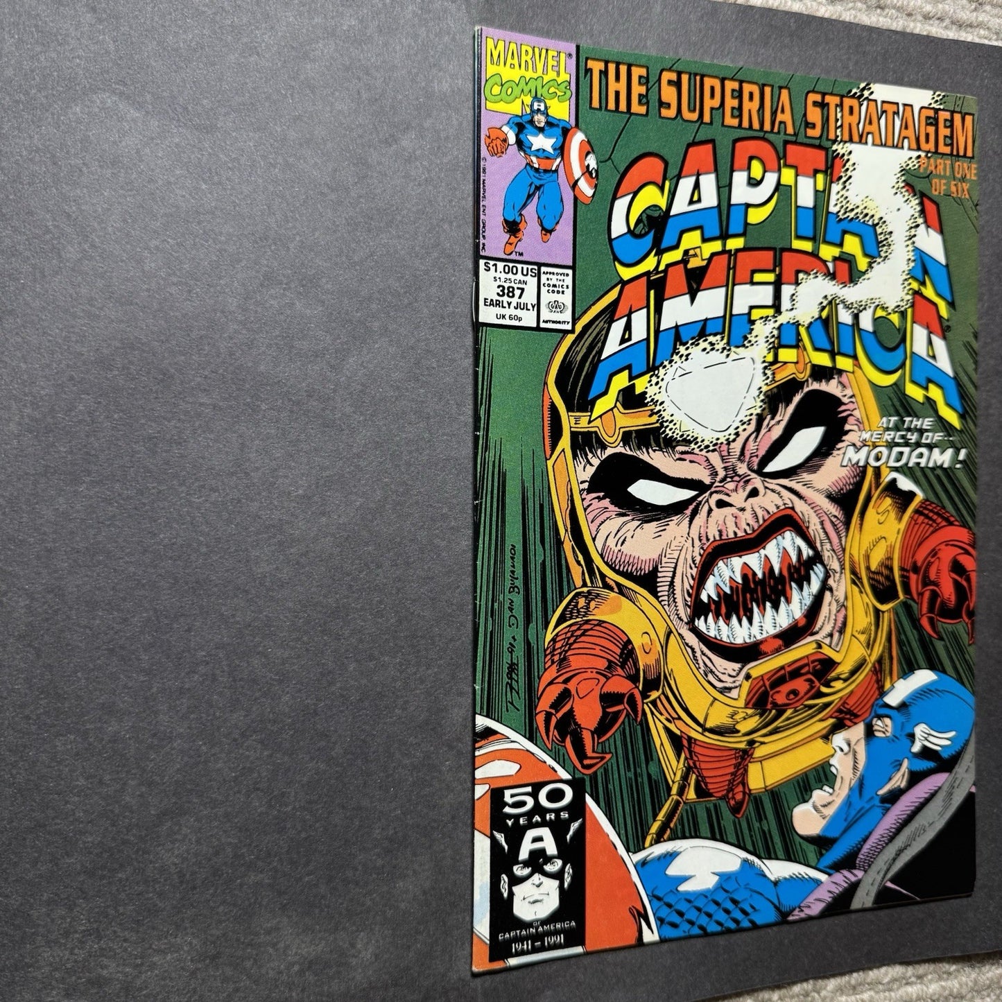 Captain America 387 - Copper Age Marvel Comics 1991