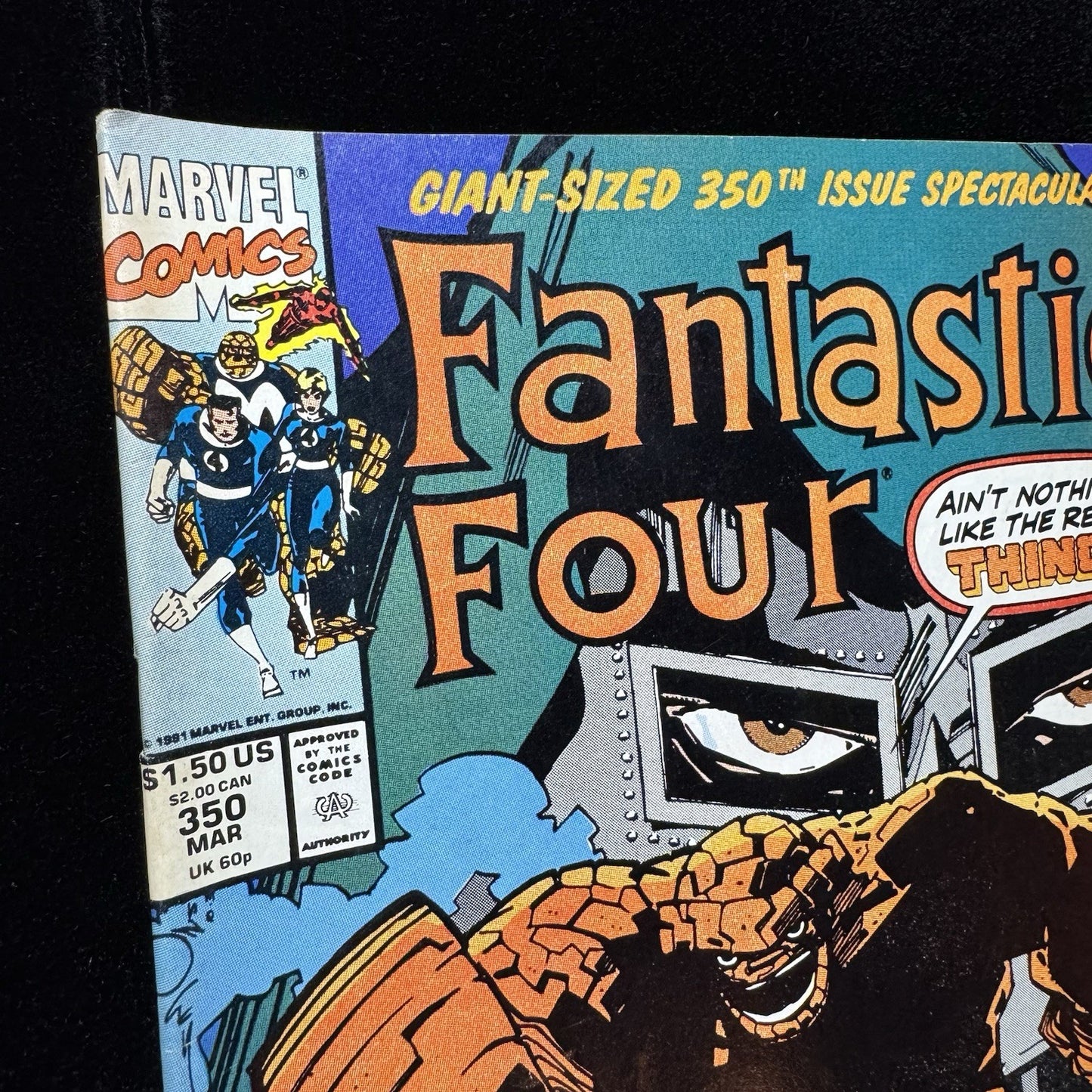 Fantastic Four 350 - Doctor Doom Cover - Copper Age Marvel Comics 1991