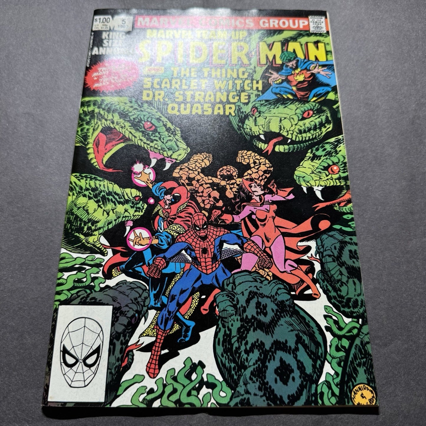Marvel Team Up Annual 5 - 1st App Atra + Phraug - Bronze Age Marvel Comics 1982