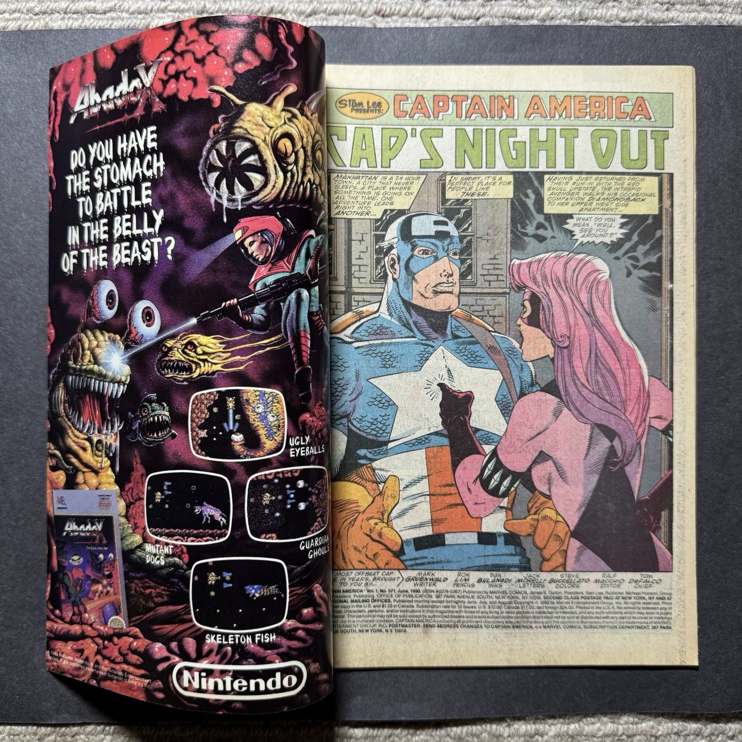 Captain America 371 - Copper Age Marvel Comics 1990