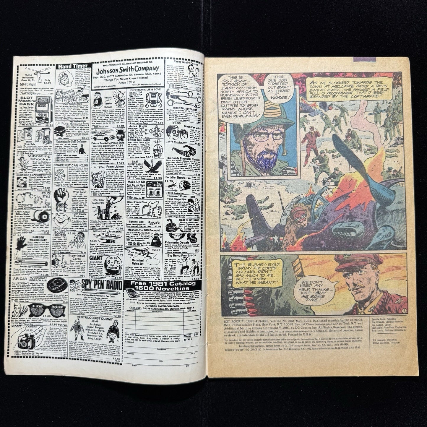 Sgt Rock 352 - Bronze Age Dc Comics 1981