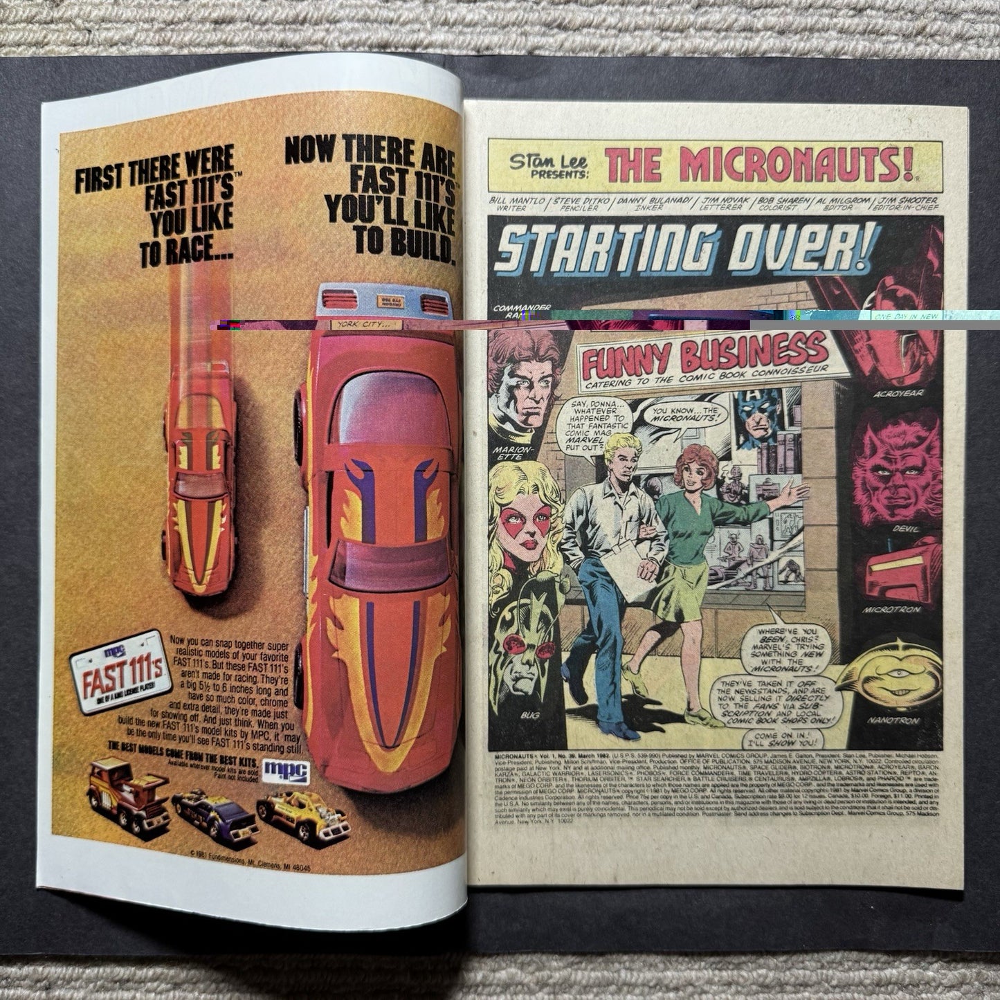 Micronauts 39 - Bronze Age Marvel Comics 1982