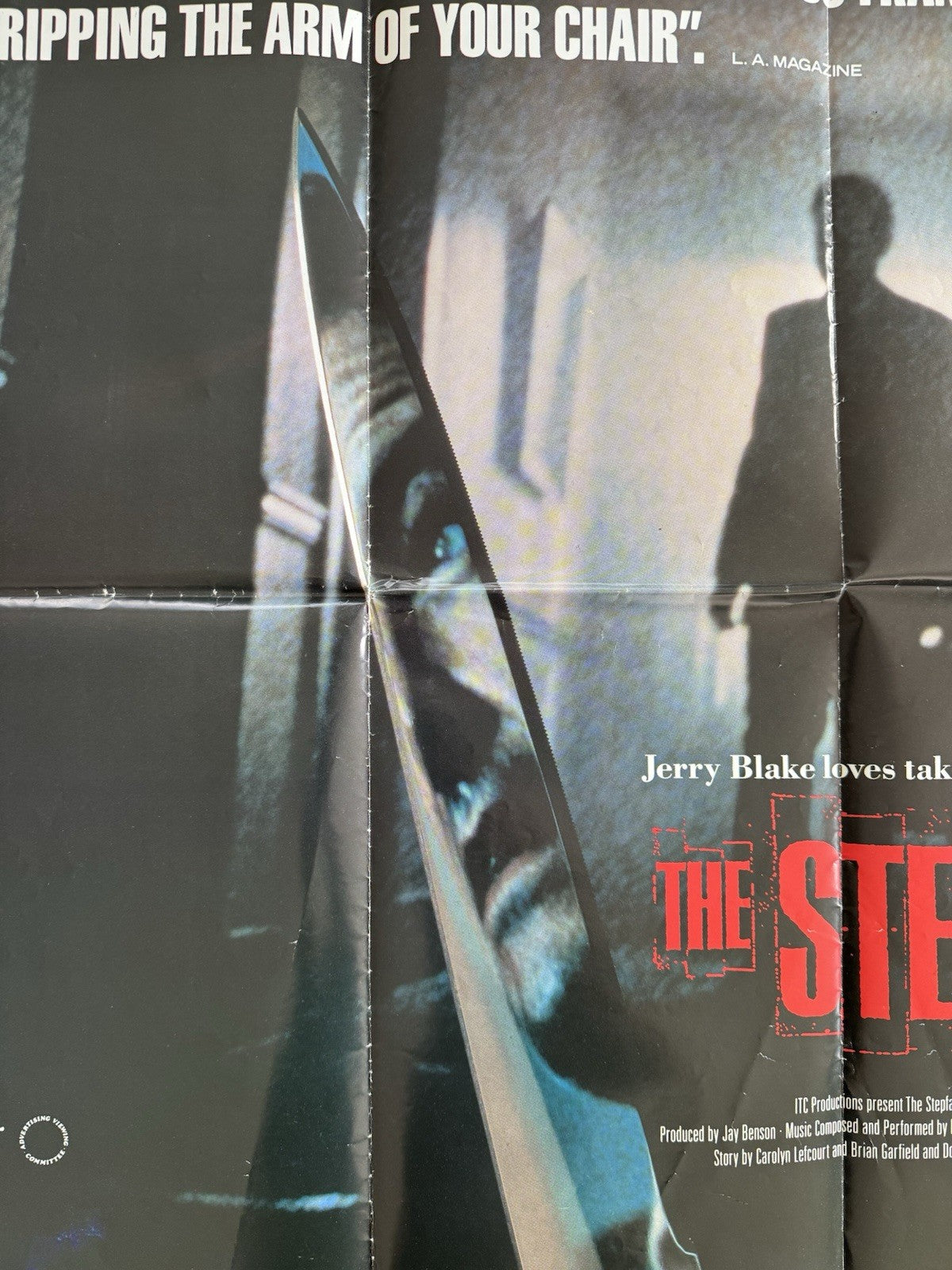 The Stepfather 1987 - Original UK Quad Poster - Classic Horror Movie - Folded