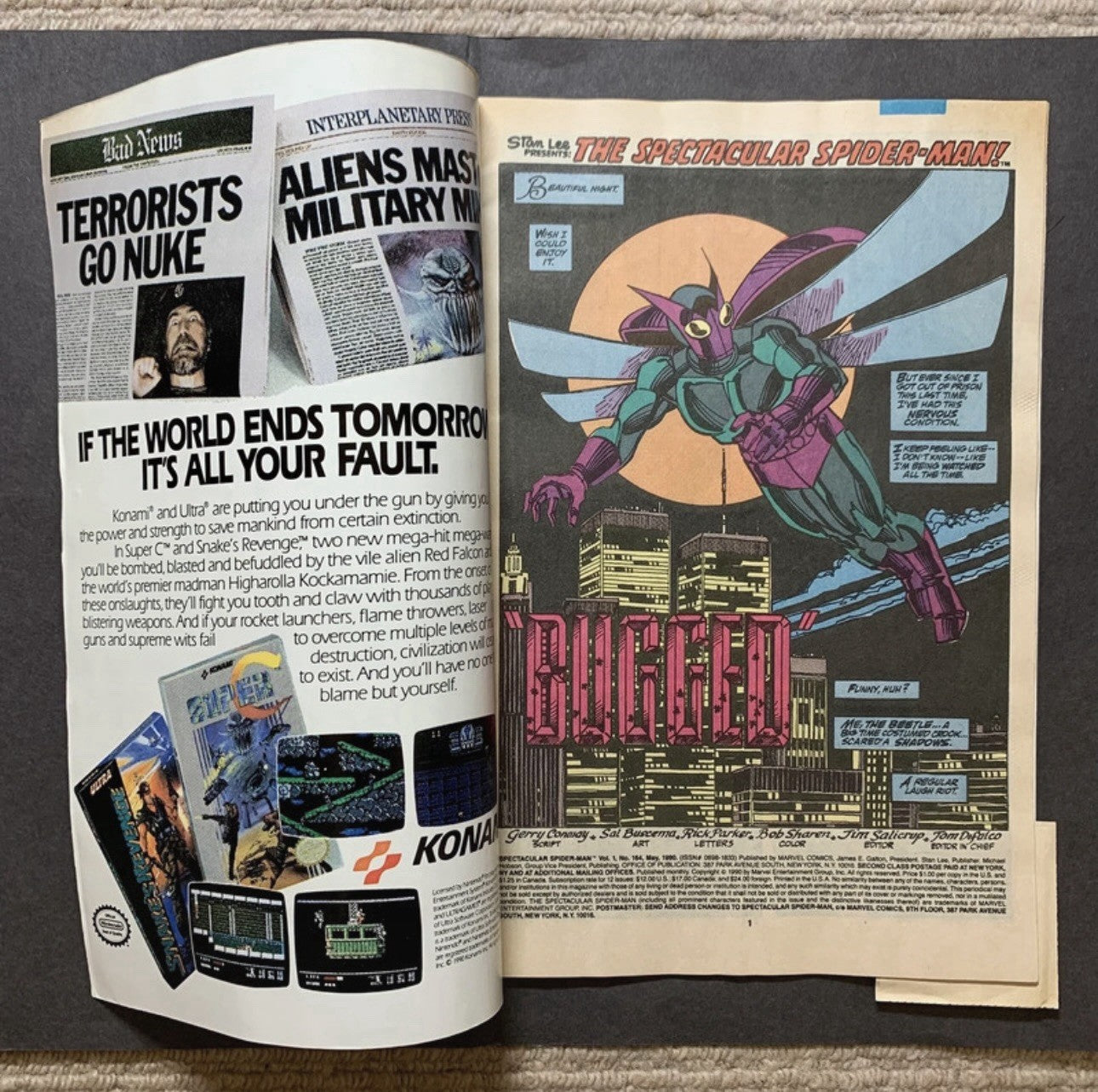 Spectacular Spider-Man 164 - Copper Age Marvel Comics 1990