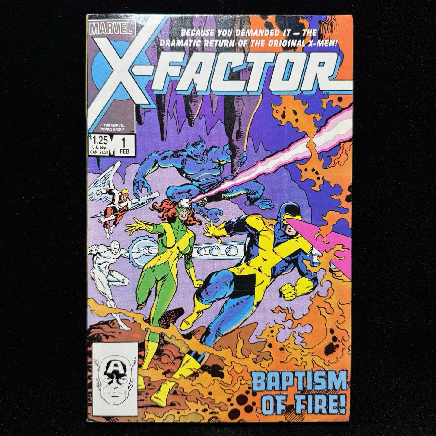 X-Factor 1 - 1st Appearance Of X-Factor - Copper Age Marvel Comics 1986