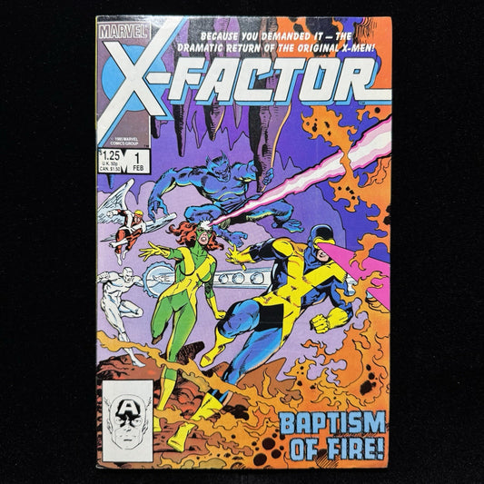 X-Factor 1 - 1st Appearance Of X-Factor - Copper Age Marvel Comics 1986