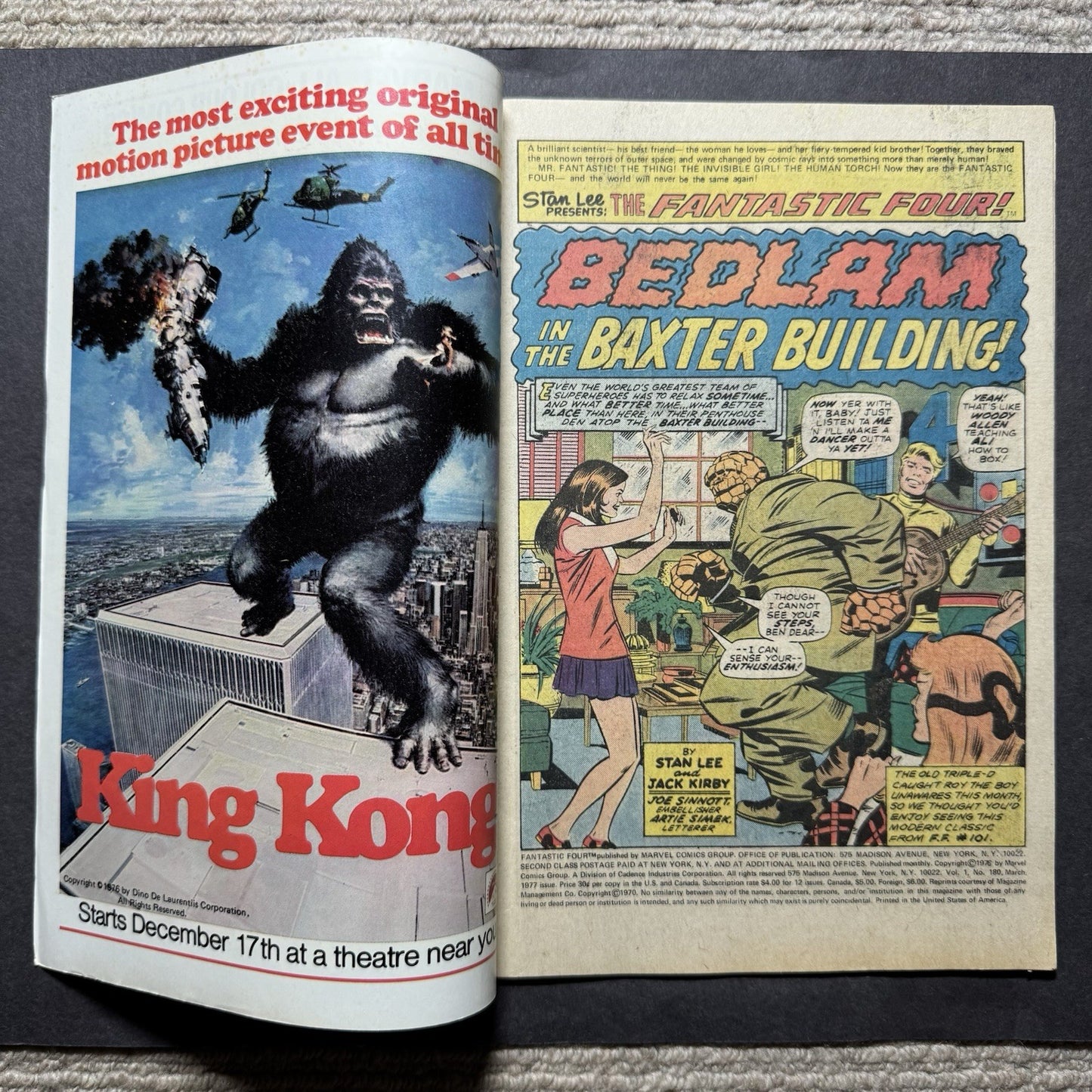 Fantastic Four 180 - Bronze Age Marvel Comics 1977