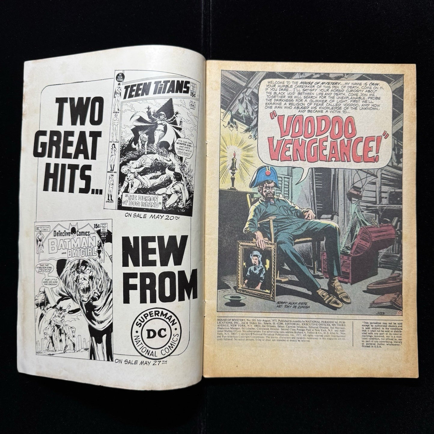 House Of Mystery 193 - Horror - Bronze Age Dc Comics 1971