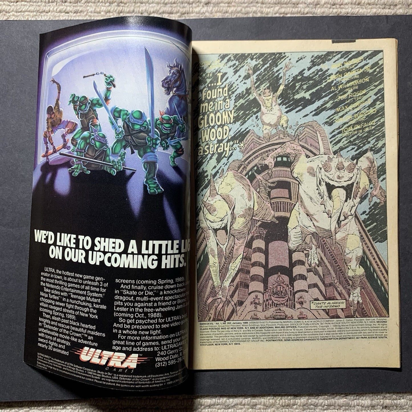 Daredevil 262/ Copper Age Marvel Comics 1989