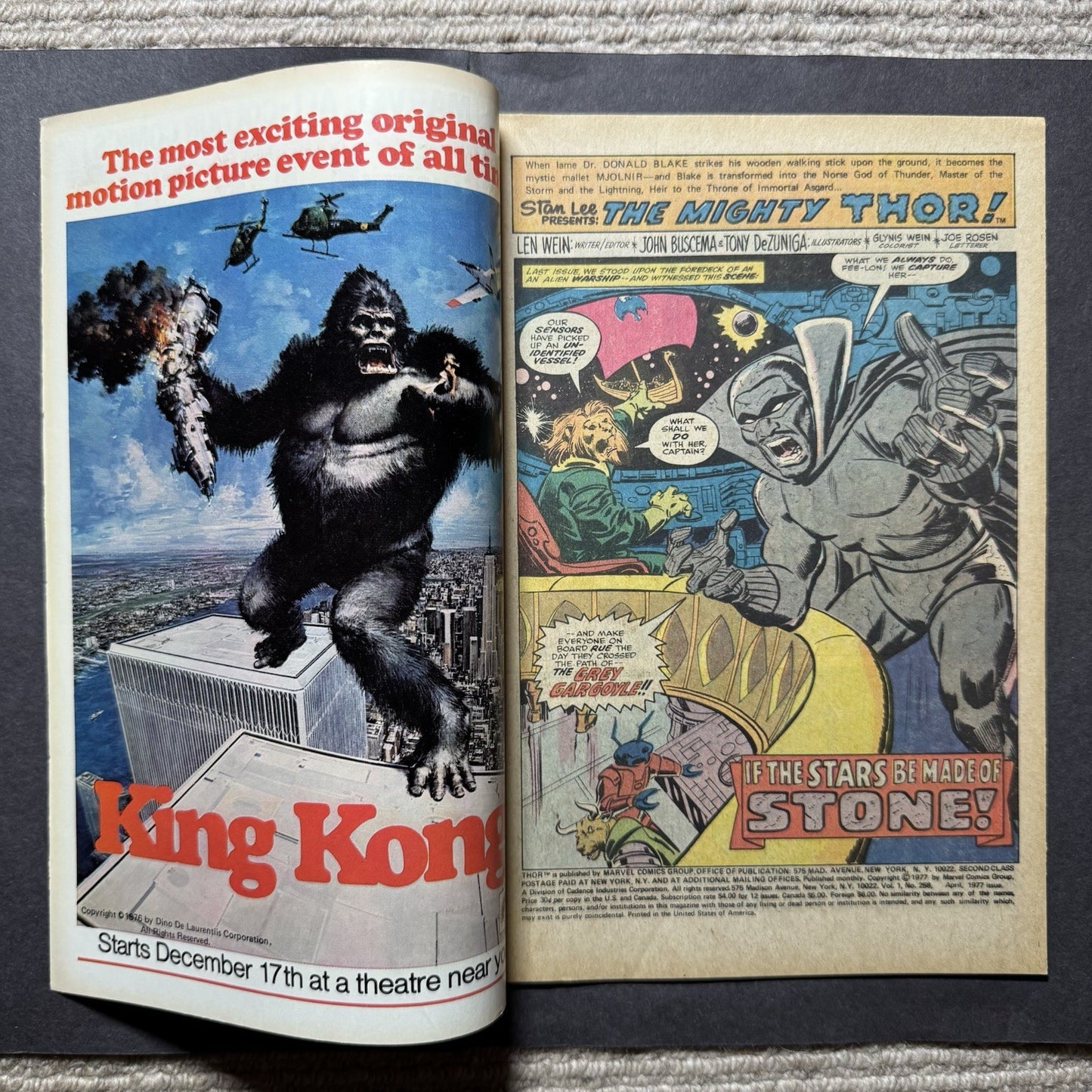 Thor 258 - Bronze Age Marvel Comics 1977