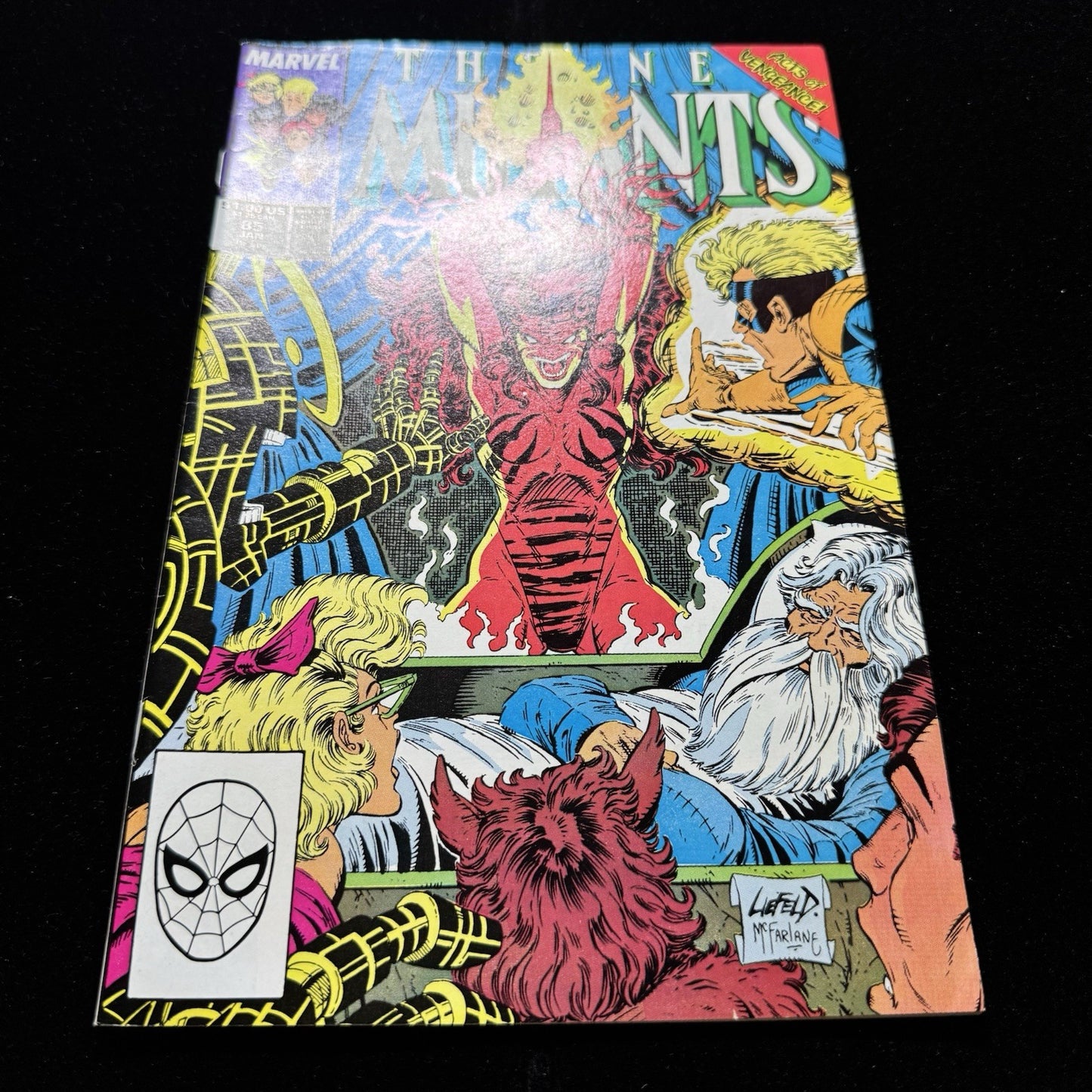 New Mutants 85 - Early Collab Of Liefeld And McFarlane - Copper Age Marvel 1990