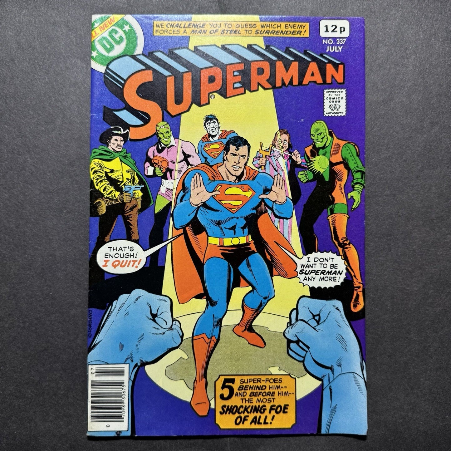 Superman 337 - Bronze Age Dc Comics 1979