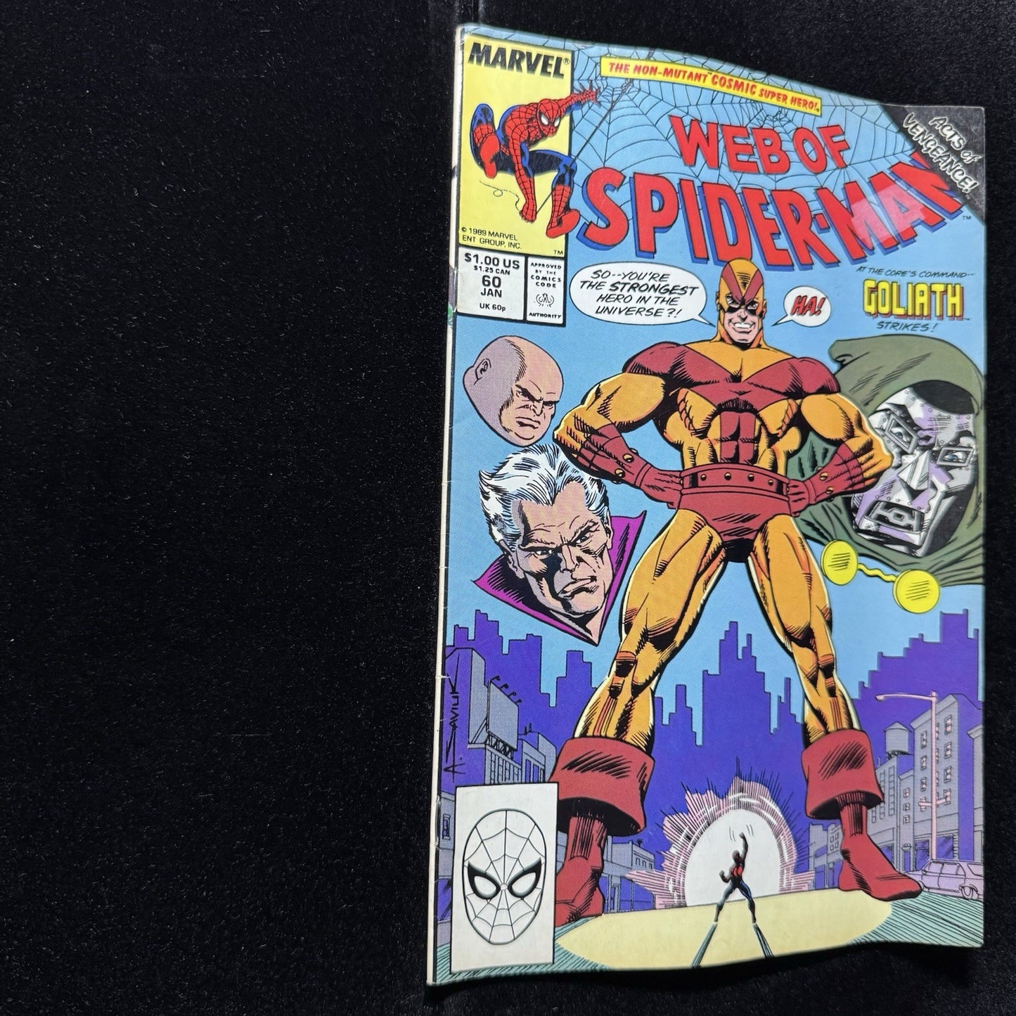 Web Of Spider-Man 60 - Copper Age Marvel Comics 1990