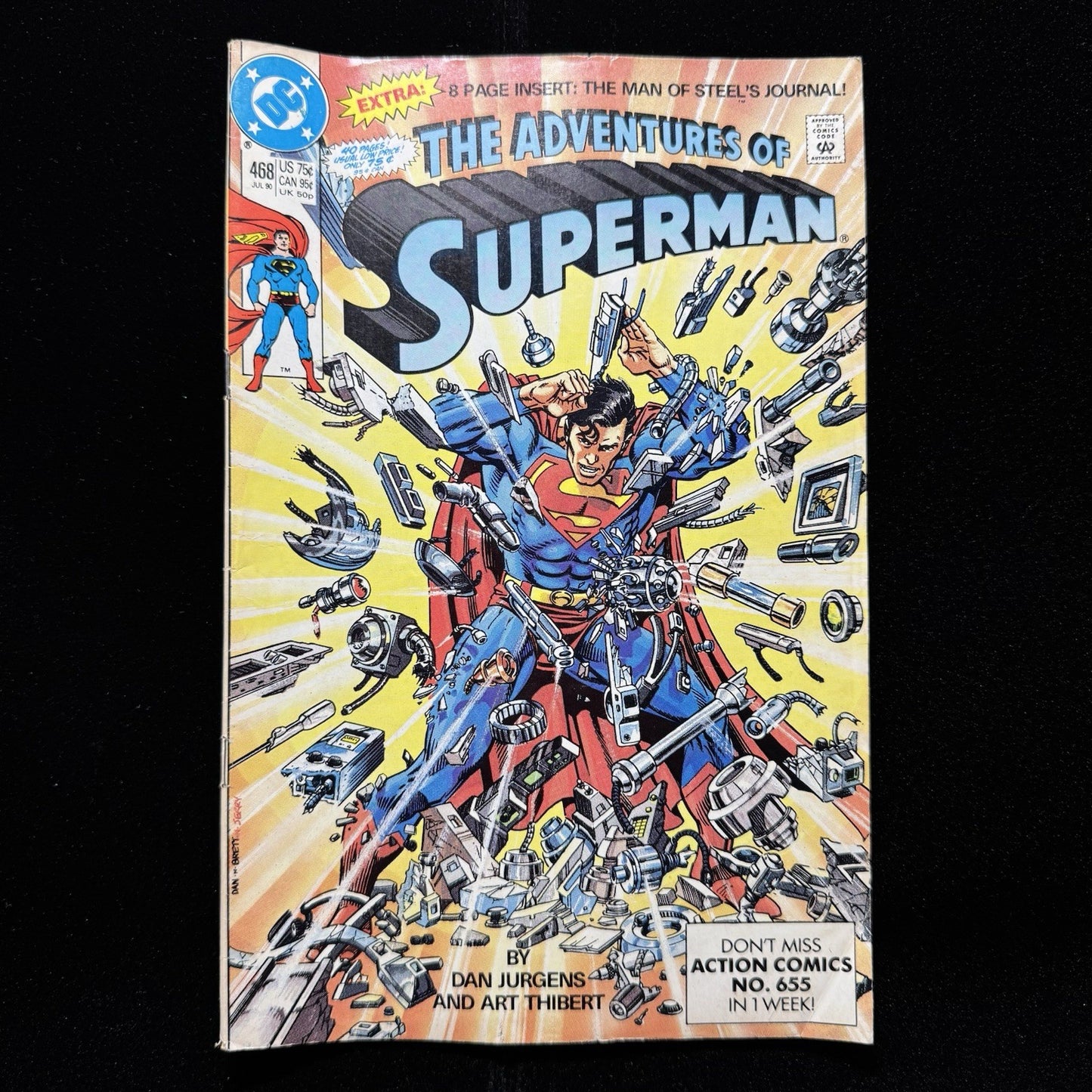 Adventures Of Superman 468 - Copper Age Marvel Comics 1990